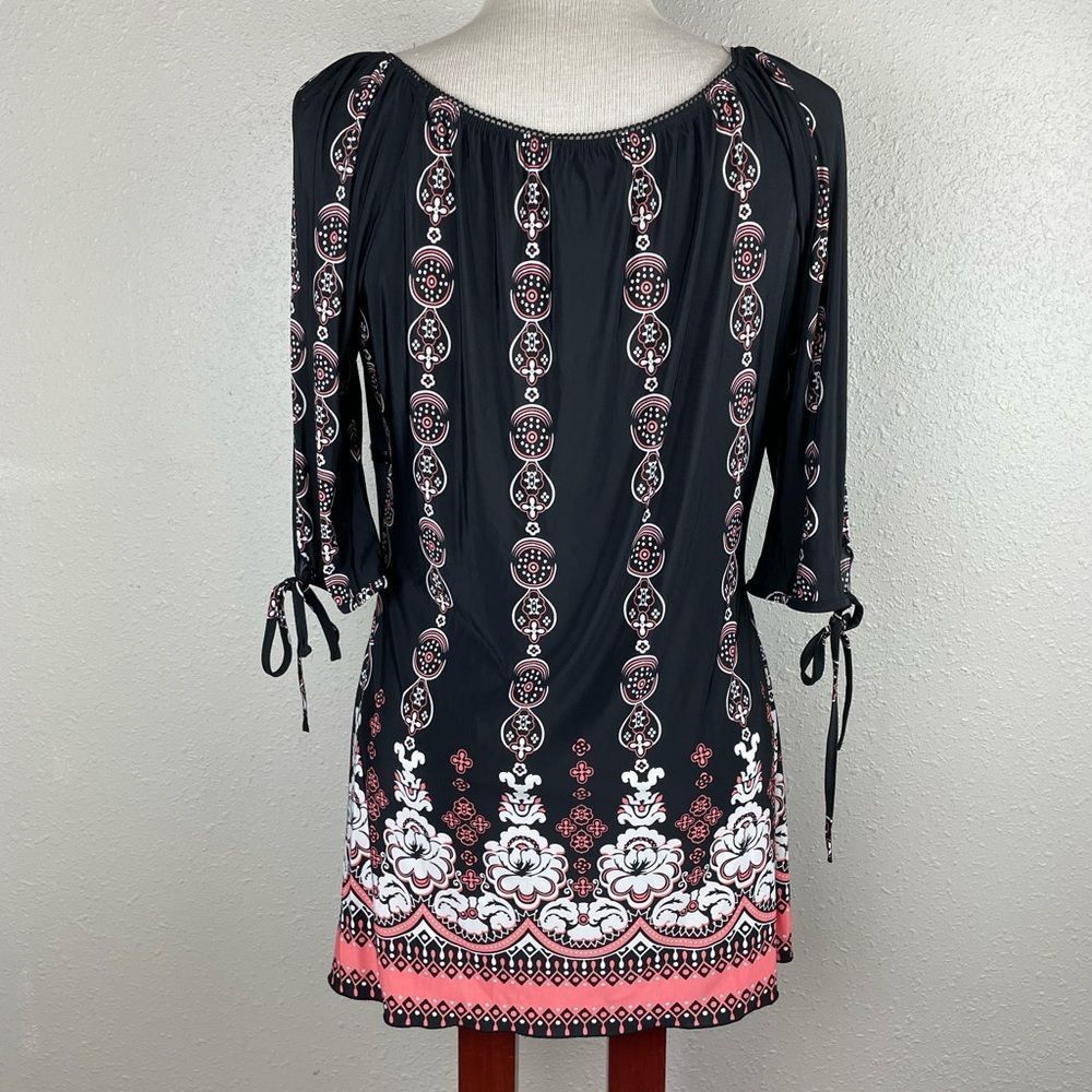 Studio 1940 Boho Tunic Top Size M EUC - Picture 5 of 6